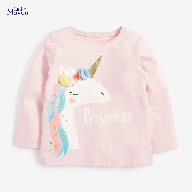 Manufacturer Wholesale Kids' T-shirt, New Autumn Children's Clothing Kids' T-shirt, Unicorn Girls' Long-sleeve T-shirt