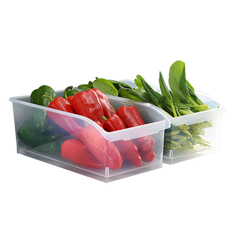 Kitchen refrigerator storage box factory direct drawer fresh-keeping frozen storage box Japanese-style pull-out transparent storage box