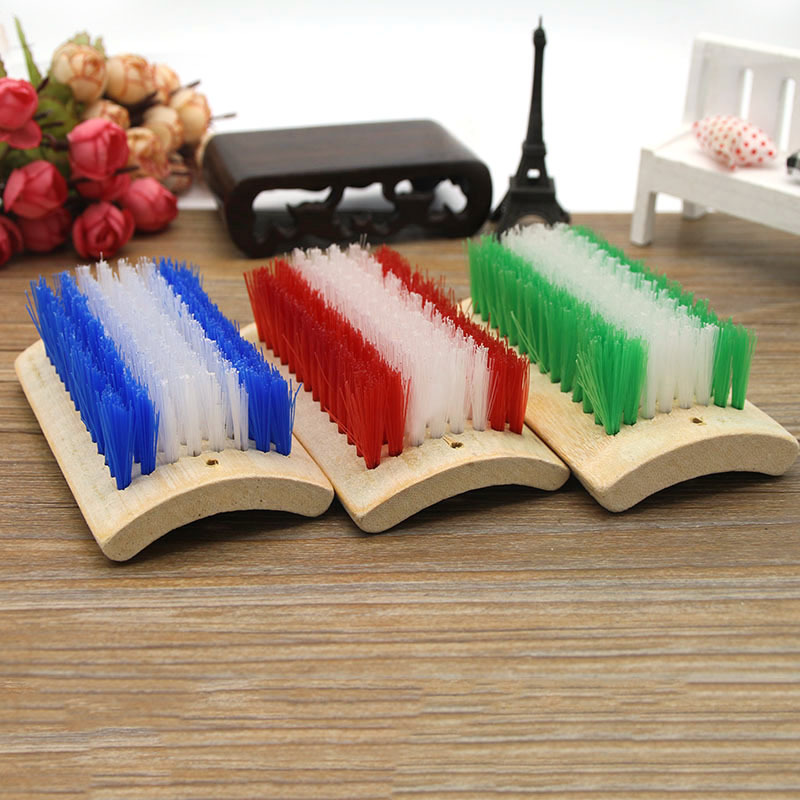 Washing brush plastic nylon bristle household bamboo board brush board brush wholesale