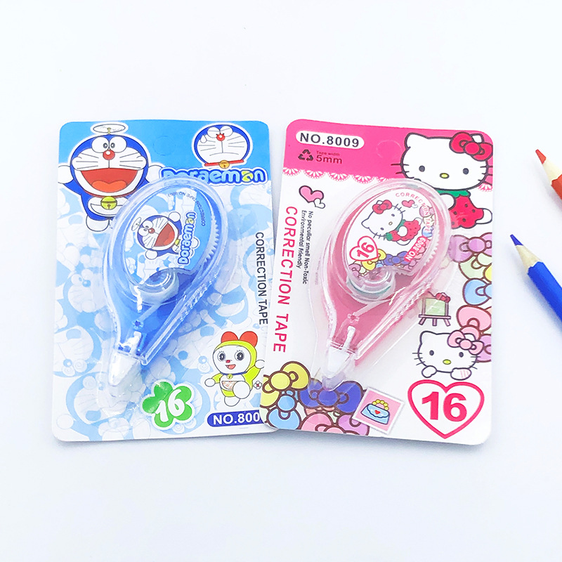 Cartoon correction tape for primary and secondary school students cute mini correction tape kitten correction tape office supplies correction tape wholesale