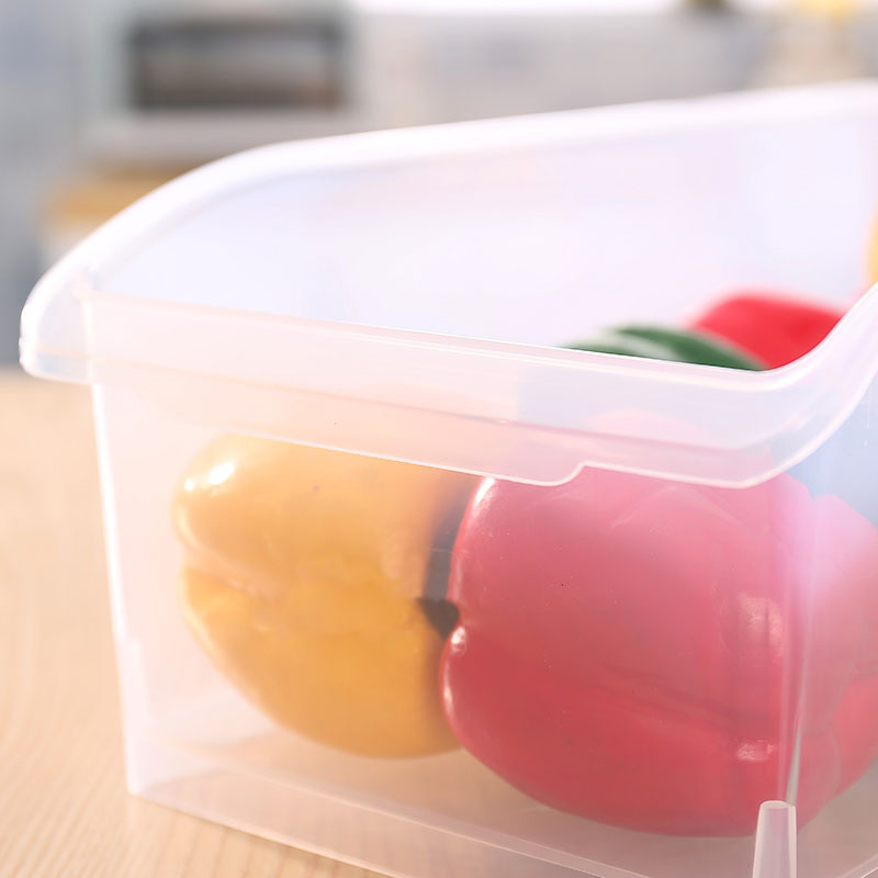 Kitchen refrigerator storage box factory direct drawer fresh-keeping frozen storage box Japanese-style pull-out transparent storage box