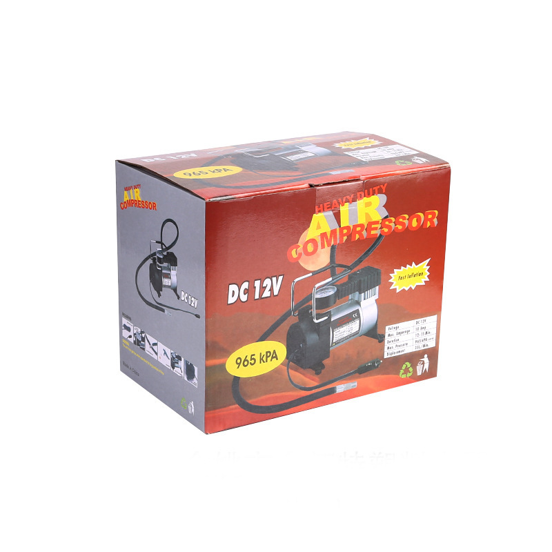 Car horizontal bar air pump car air pump metal single cylinder multifunctional electric air pump 12V Mini Portable