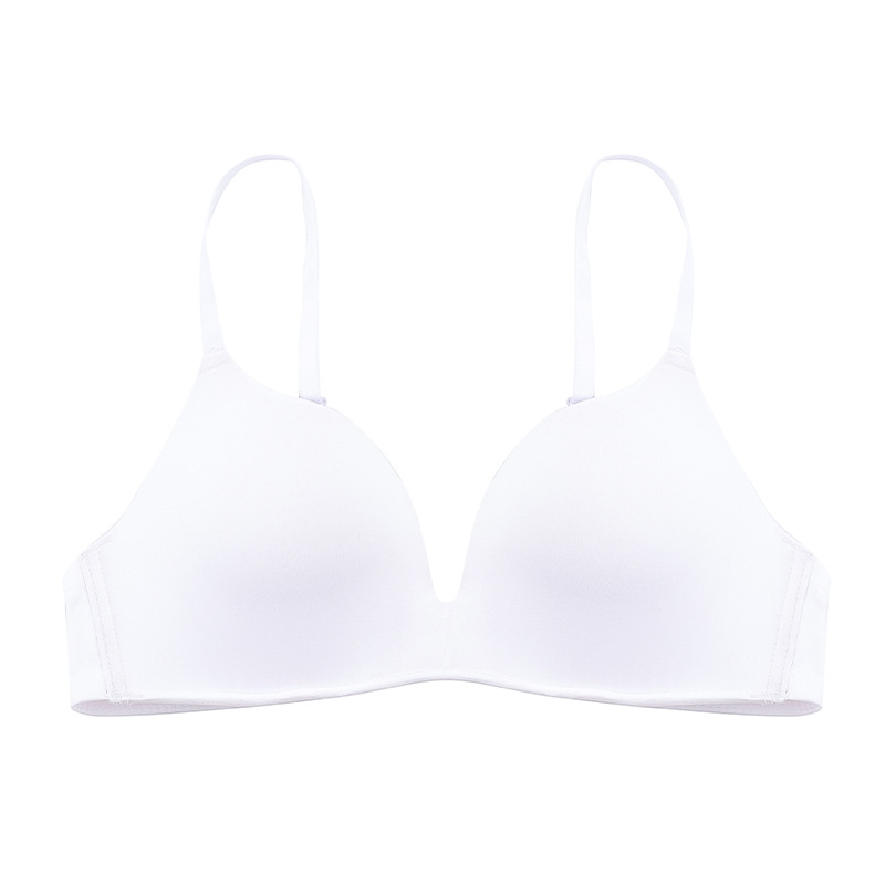 2023年法式新款内衣无钢圈文胸女超薄美背三角杯少女学生运动胸罩