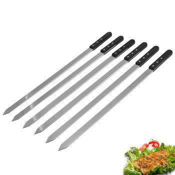 Stainless Steel Skewers Barbecue Stick Set Barbecue Needle BBQ Grilling Fork Outdoor Barbecue Utensils