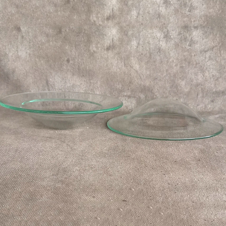 Spot supply 12cm Creative Glass aromatherapy dish glass crafts matching tray high temperature bake bending gift supplies