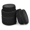 Manufacturer Wholesale Elastic Velcro Straps, Non-Pilling Black Nylon Soft Hook and Loop Fasteners, Elastic Velcro Straps