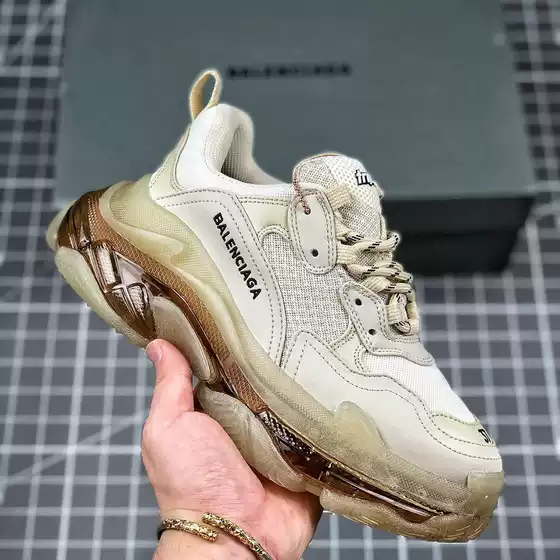 Yutian Manufacturer Ins Trbottomy Bajia Third Generation Air Cushion Shoes Heightening Shoes Thick-Soled Air Cushion Casual Men's and Women's Dad Shoes