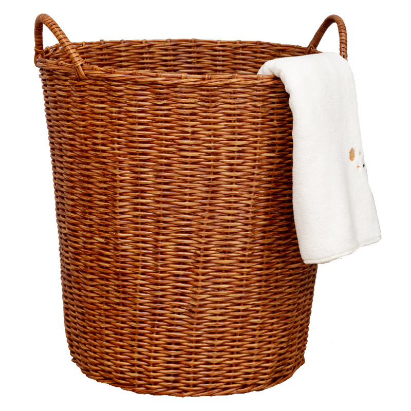 Thickened new material laundry basket household woven storage basket laundry basket toy sundries portable basket wholesale