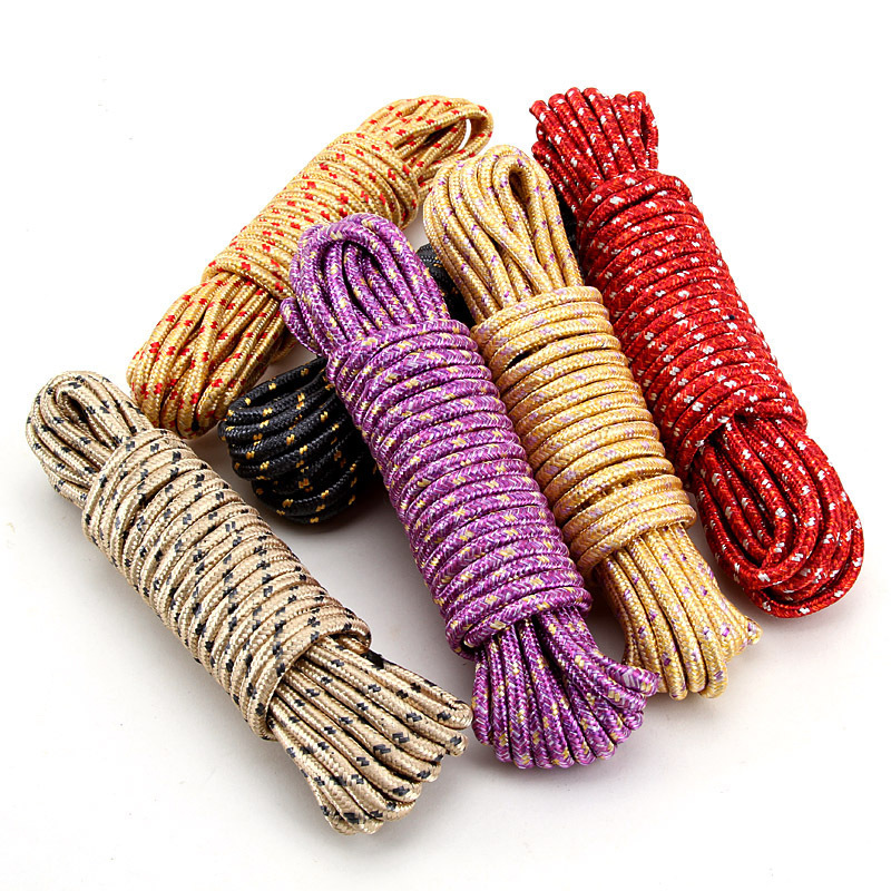 10 m clothesline quilt drying rope outdoor windproof non-slip thickened multi-functional indoor and outdoor punch-Free cool clothes rope
