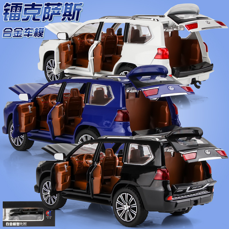 large Lexus LX-570 alloy car model simulation car off-road v...