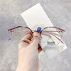 S22641 Douyin Little Red Riding Book with Irregular Plain Frame Women's Plain Anti-Blue Light Frame for Men's Myopia