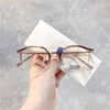 S22641 Douyin Little Red Riding Book with Irregular Plain Frame Women's Plain Anti-Blue Light Frame for Men's Myopia