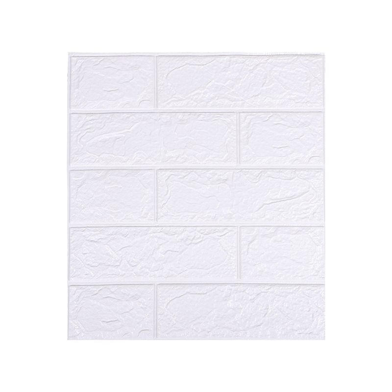 跨境 3d立体墙贴自粘墙纸35*38.5小尺寸装饰XPE泡棉自贴砖纹墙纸