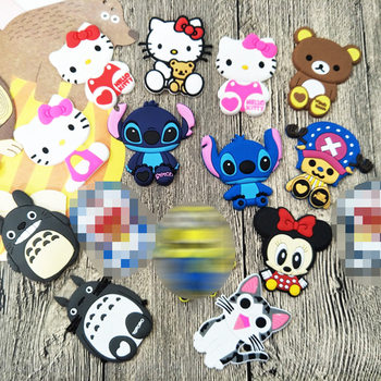 Silicone Jewelry Patch Phone Case Handmade DIY Accessories Creative Pendant Cartoon Flat Doll Rope