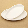 A5 White Imitation Porcelain Fish Plate Dan Plate Oval Flat Plate Foreign Trade Plastic Plate Hot Pot Lettuce Plate melamine Tableware Plate