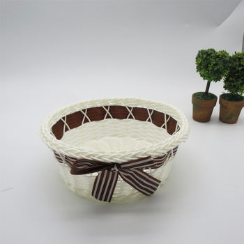Plastic Basket Desktop Storage Basket Handmade Storage Basket Organize Basket Plastic Storage Basket Small Storage Basket