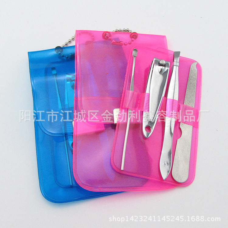 Factory direct PVC nail clippers set nail set four-piece nail clippers gift set Gift Promotion