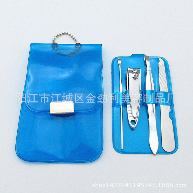 Factory direct PVC nail clippers set nail set four-piece nail clippers gift set Gift Promotion