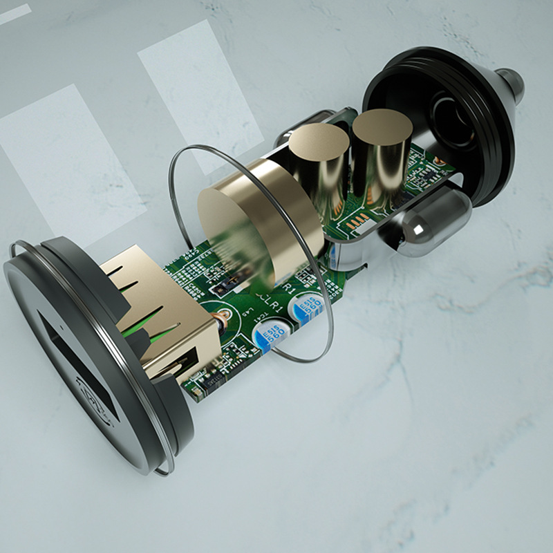 New Aolico 117 car mobile phone charger QC3.0 fast charging protocol USB fast charging compatible car charger wholesale