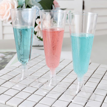 Goblet Disposable Transparent Red Wine Glass 6PCs Plastic Champagne Glass Party Party Decoration Picnic Decoration Cup