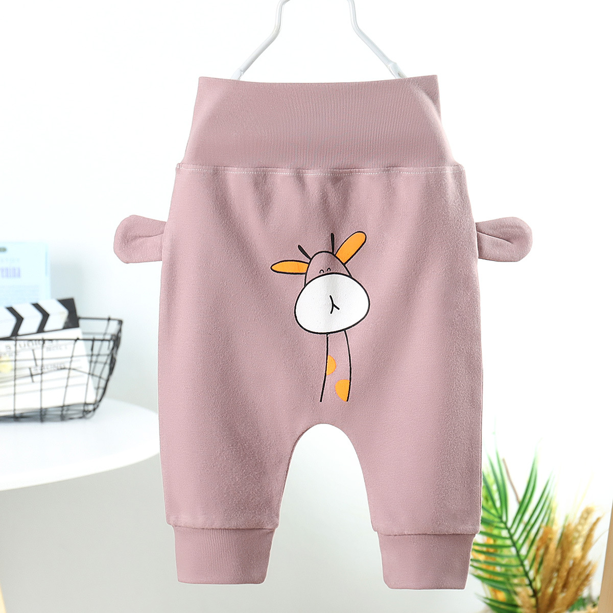 Baby Pants, New Autumn & Winter Thickened Casual Long Trousers, Boys & Girls Big PP Pants, Infant High-Waist Belly-Protecting Trendy Pants