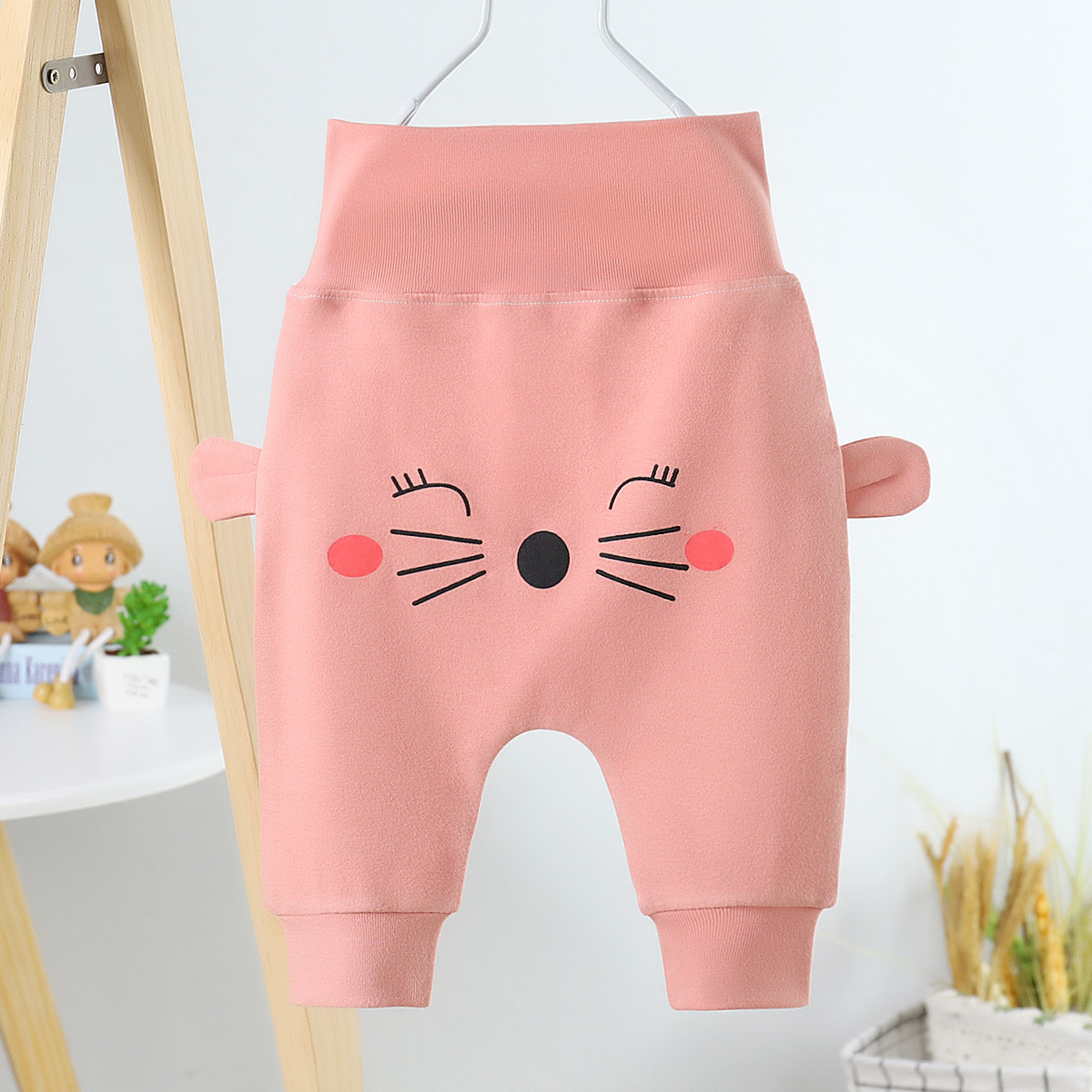 Baby Pants, New Autumn & Winter Thickened Casual Long Trousers, Boys & Girls Big PP Pants, Infant High-Waist Belly-Protecting Trendy Pants