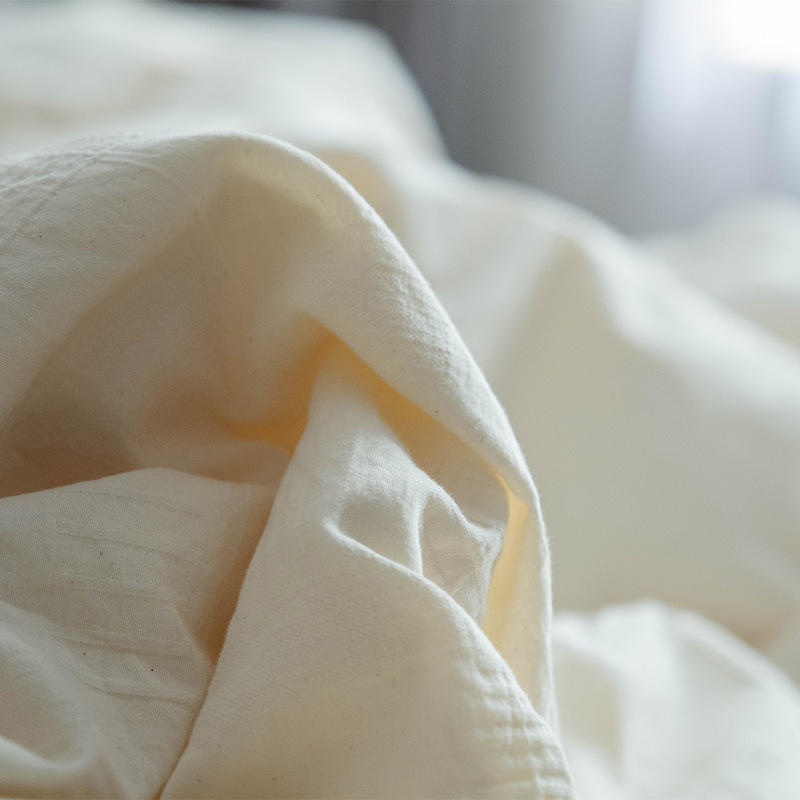 Class A Maternal and Infant Grade 60s Bed Four-piece Set Cotton Washed Cotton White Quilt Cover Bed Sheet Homestay Hotel Three-piece Set