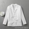 Kindergarten Kitchen Chef Work Clothes Men's Canteen Staff Clothes Women's White Chef Clothes Short-sleeved Summer Thin