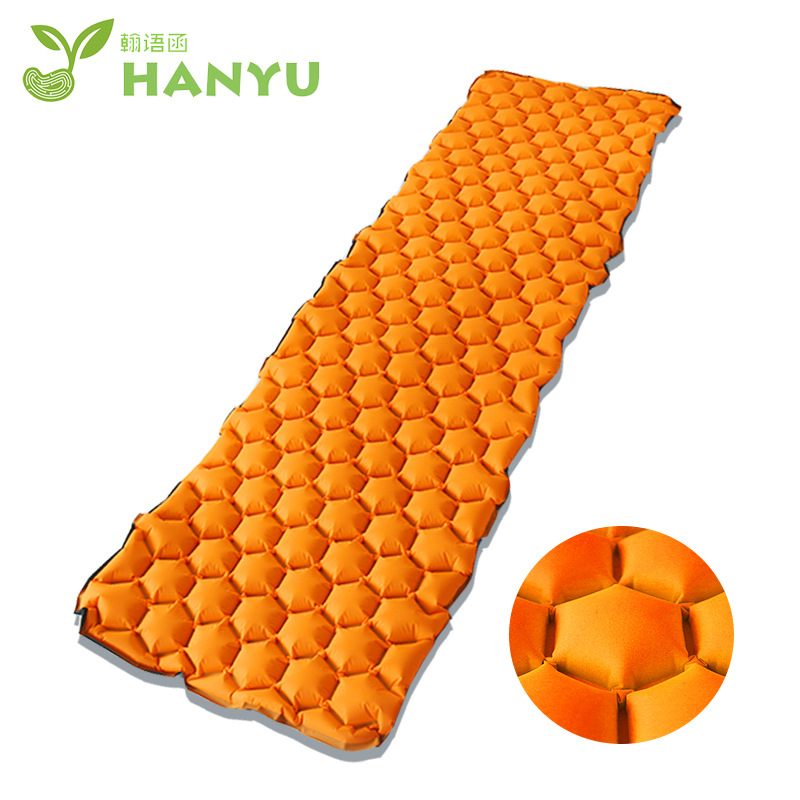 Popular Outdoor Single Hexagonal Tent Inflatable Mat Portable Waterproof Thickened Camping Sleeping Mat Factory Direct Sales Lightweight