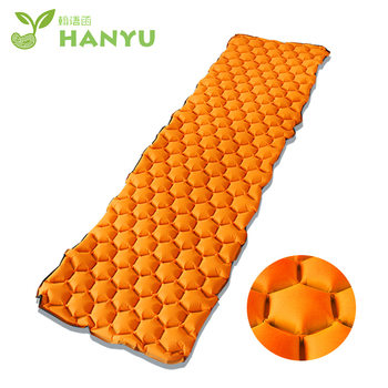Popular Outdoor Single Hexagonal Tent Inflatable Mat Portable Waterproof Thickened Camping Sleeping Mat Factory Direct Sales Lightweight