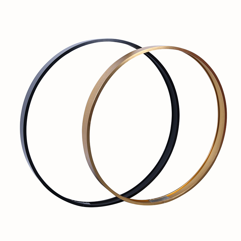 Aluminum Alloy Round Picture Frame Border Plexiglass Frame Metal Photo Frame Round Frame with Back Plate Line Picture Frame