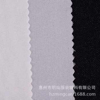 Cloth lining 50D interlining adhesive lining factory wholesale polo shirt women cheongsam summer skirt silk lining collar lining