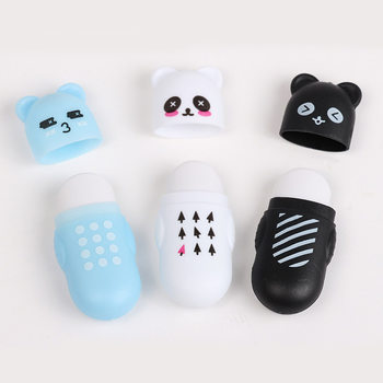 Cross-Border New Plastic Cat Head Cartoon Eraser, Flexible and Cute Pattern, Cute and Personalized Creative Eraser