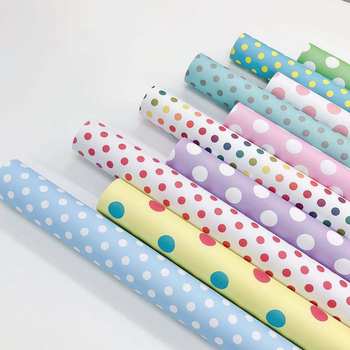 Wholesale polka dot Plaid universal gift wrapping paper small fresh wallpaper cute book cover gift box birthday 80g