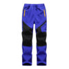 PETUTWO/Pengtu New Fall/Winter Children's Soft Shell Pants Fleece Pants Outdoor Mountaineering Pants for Boys and Girls