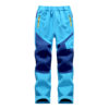 PETUTWO/Pengtu New Fall/Winter Children's Soft Shell Pants Fleece Pants Outdoor Mountaineering Pants for Boys and Girls