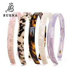 Simple 1.5cm Wide Acetic Acid Plate Headband Alexander Same Style Headband French High Cranial Top Headband Hair Accessories for Women