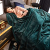Thickened Blanket Quilt Winter Coral Fleece Blanket Single and Double Blanket Office Air-conditioning Blanket Nap Blanket