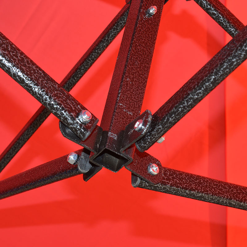 户外雨棚折叠手动帐篷3乘3广告活动促销印字四角加粗遮阳伞防雨