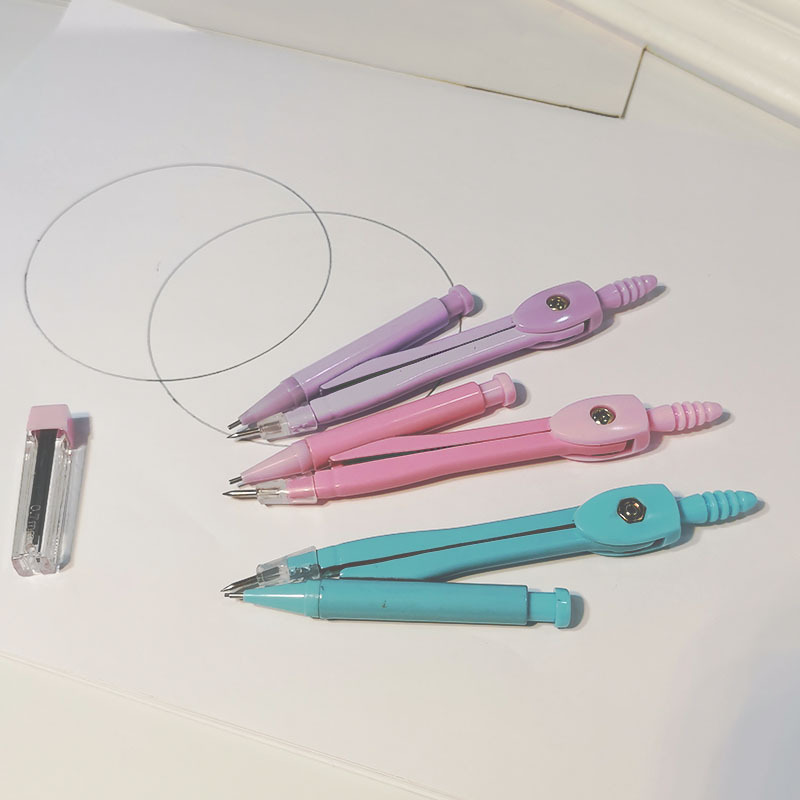 Creative stationery fashion automatic pencil metal drawing compasses boxed student drawing wholesale