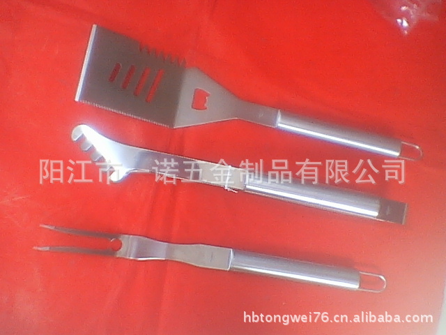 P-011W Barbecue Tool Set, Barbecue Fork Brush Clip, 24-Piece Aluminum Box Bbq Combination Grill Set