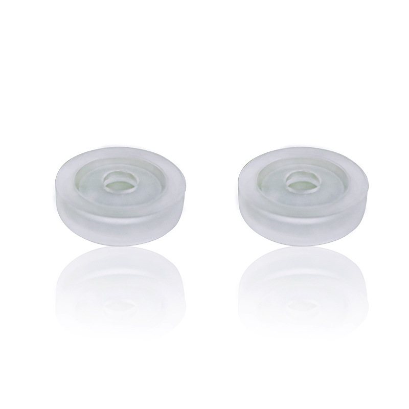 现货批发防滑耳夹防痛垫环保硅胶耳夹垫透明隐形螺旋耳夹软胶垫