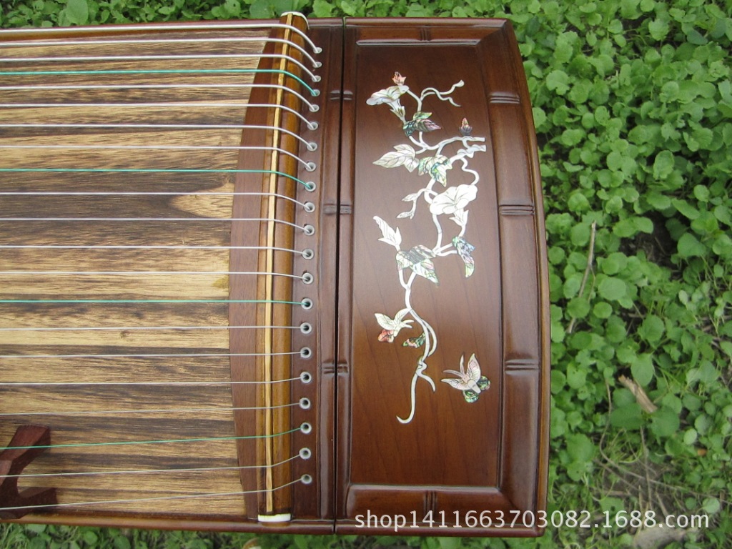 进口金丝楠木云母高档收藏级古筝