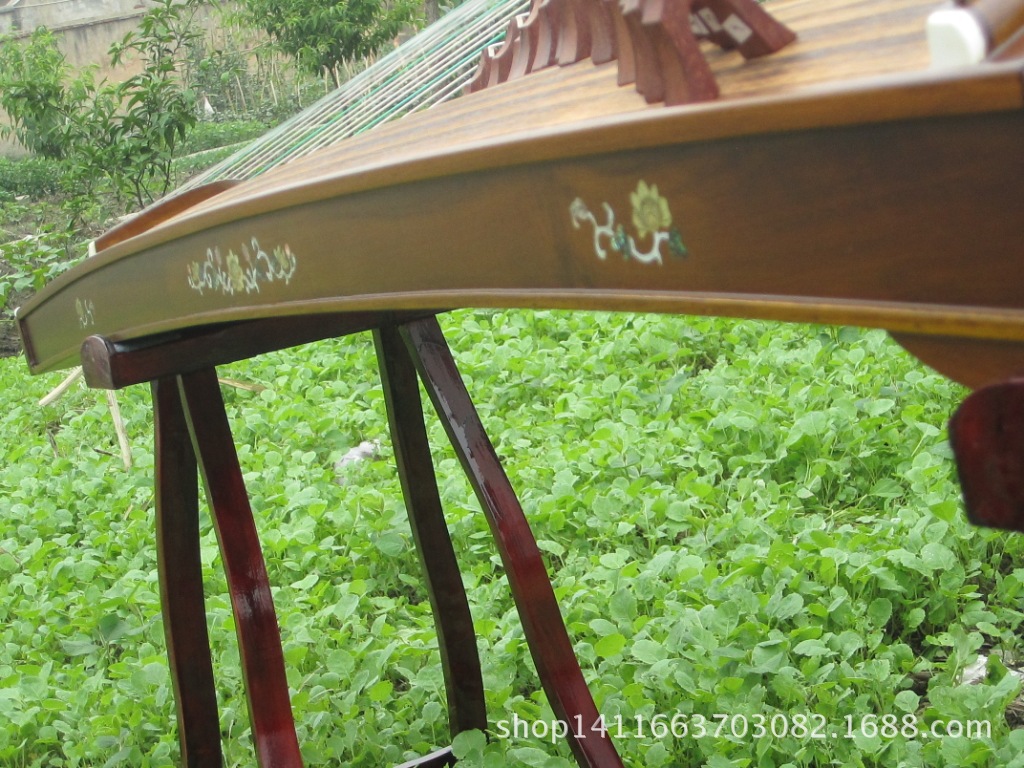 进口金丝楠木云母高档收藏级古筝