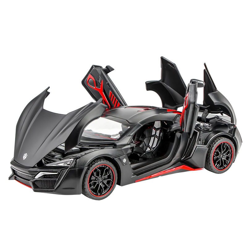 大号迪拜来肯超跑汽车模型仿真收藏速7同款男生礼物合金玩具车子