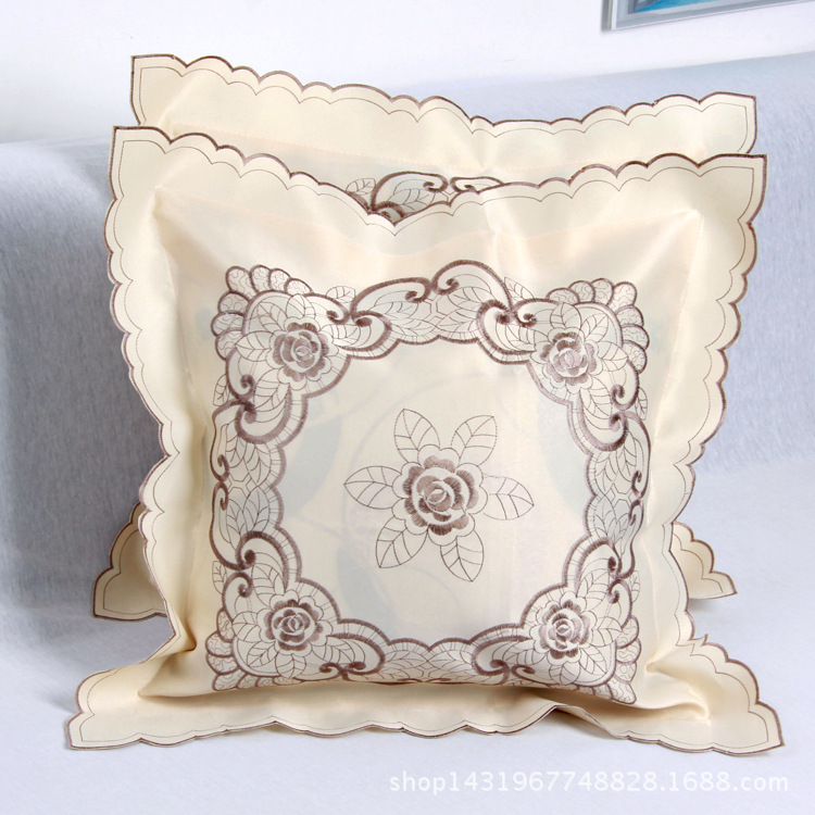 Yuan Yu Meng New embroidered pillow cover embroidered pillow cover bedside pillow cover fabric cushion cover wholesale