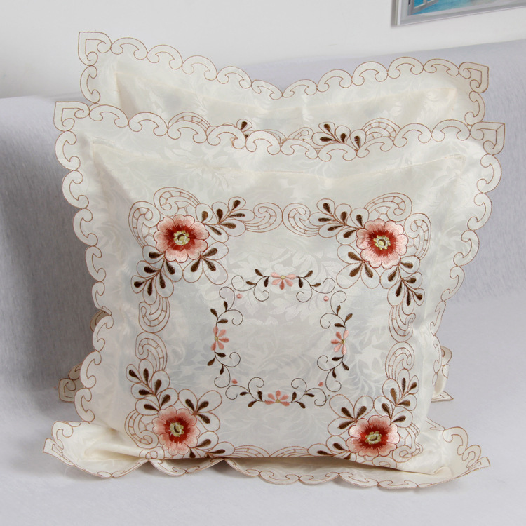 Yuan Yu Meng New embroidered pillow cover embroidered pillow cover bedside pillow cover fabric cushion cover wholesale