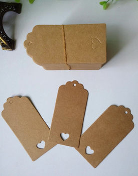 Kraft paper tag tag tag jewelry tag retro Europe and the United States blank tag factory spot