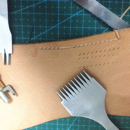 普通法斩斜平斩欧斩diy手工皮革打孔工具凿距3.38/3.85/3.0/2.7