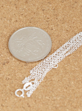 ins小众银饰S925纯银项链银饰品日韩素银女款简约百搭项链锁骨链